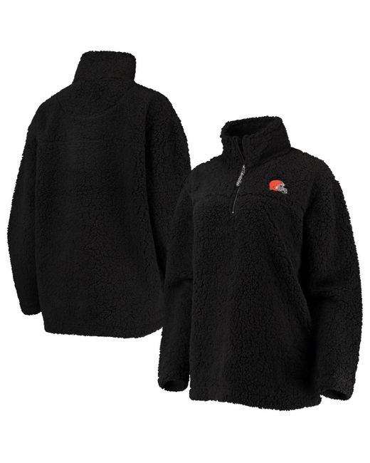 G-iii 4her By Carl Banks Cleveland Browns Sherpa Quarter-Zip Jacket