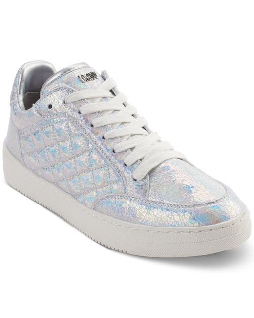 Dkny Oriel Quilted Lace-Up Low-Top Sneakers