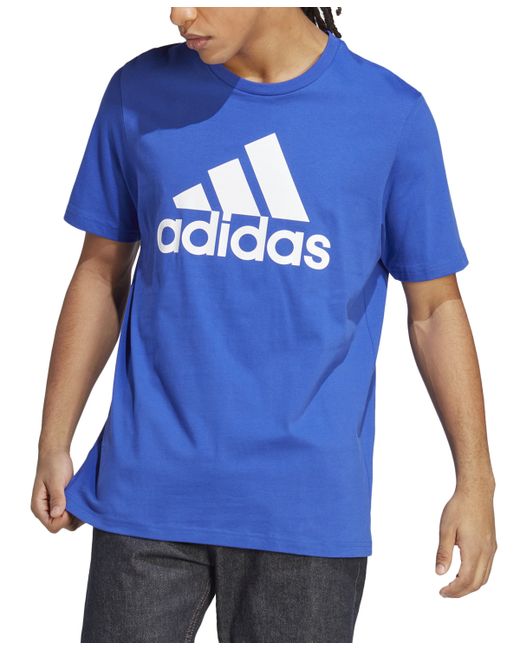 Adidas Essentials Single Jersey Big Logo Short Sleeve Crewneck T-Shirt Wht