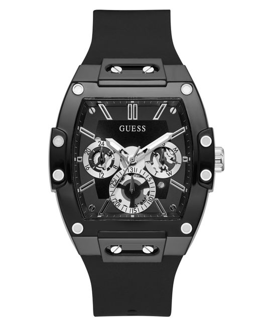 Guess Phoenix Silicone Strap Watch 43mm