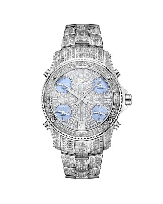 Jbw Jet Setter Diamond 2 ct.t.w. Stainless Steel Watch
