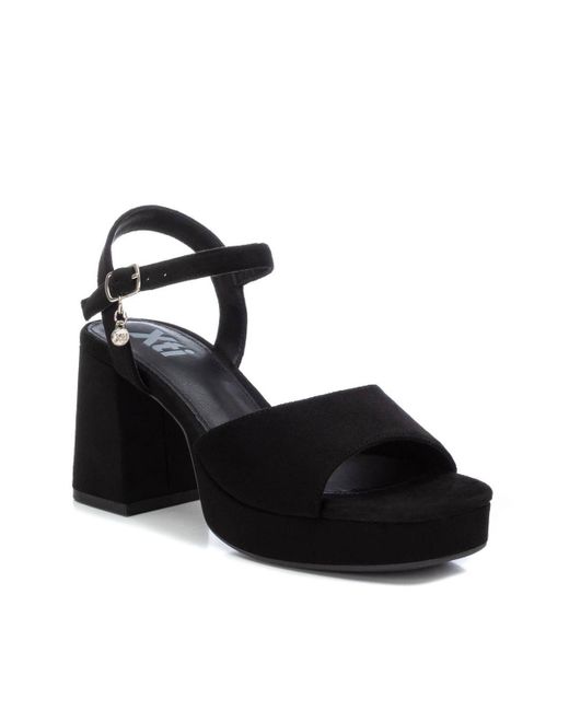 Xti Heeled Suede Sandals With Platform By