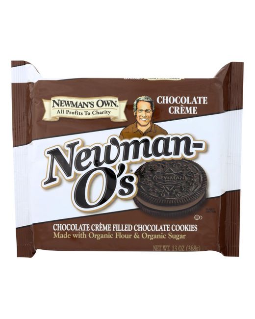 Newman's Own Organics Creme Filled Cookies Chocolate Case of 6 13 oz.