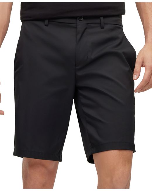 Hugo Boss Boss by Water-Repellent Twill Slim-Fit Shorts