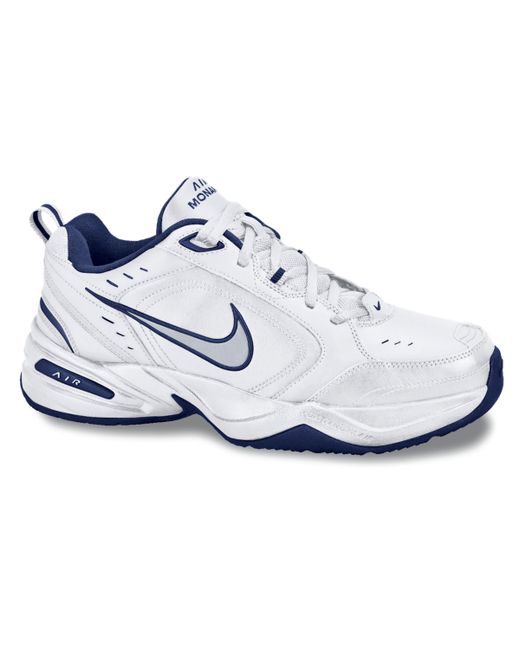Nike Air Monarch Iv Training Sneakers from Finish Line Metallic Silver Navy