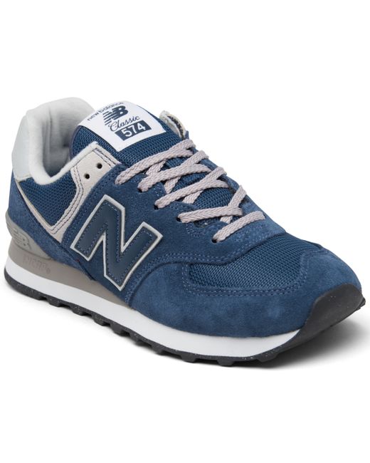 New Balance 574 Casual Sneakers from Finish Line White