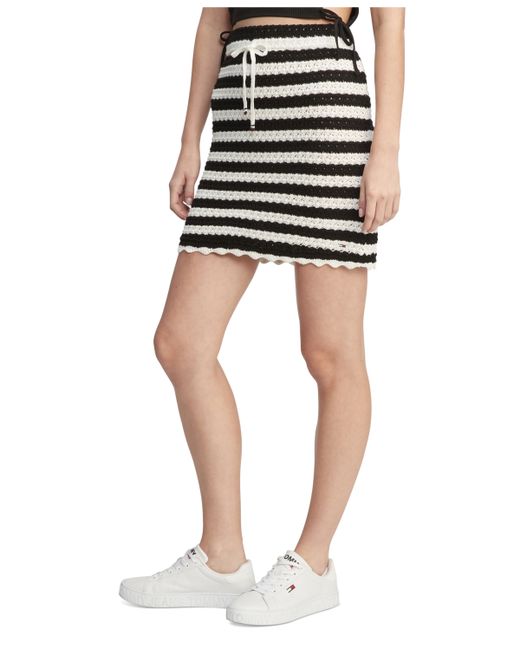 Tommy Jeans Crochet Striped Skirt Stripe