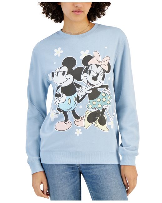 Disney Juniors Mickey Minnie Mouse Graphic Print Sweatshirt