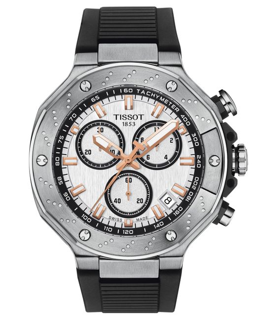 Tissot Swiss Chronograph T-Race Strap Watch 45mm