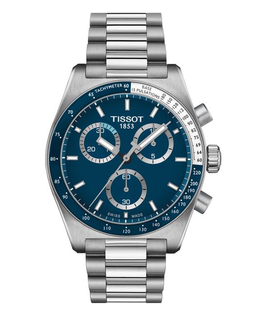 Tissot Swiss Automatic Chronograph Prs 516 Stainless Steel Bracelet Watch 40mm