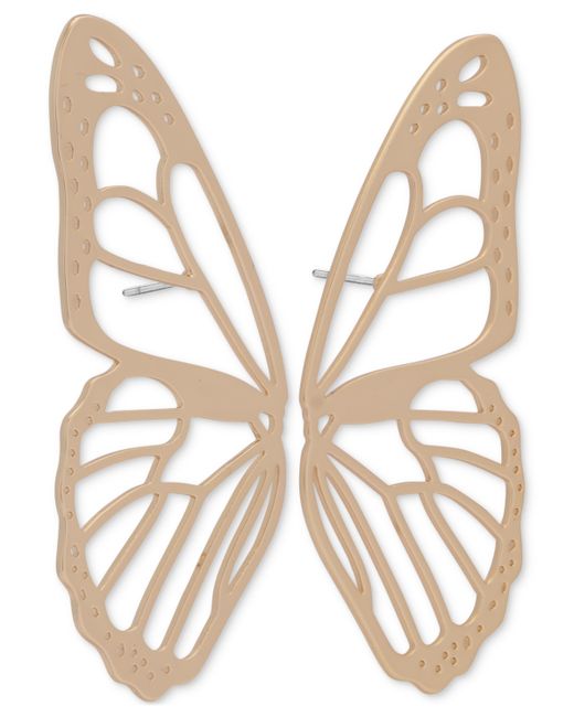 Lucky Brand Tone Butterfly Wing Earrings