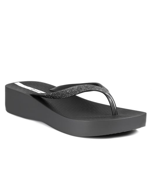 Ipanema Mesh Chic Comfort Wedge Sandals Glitter