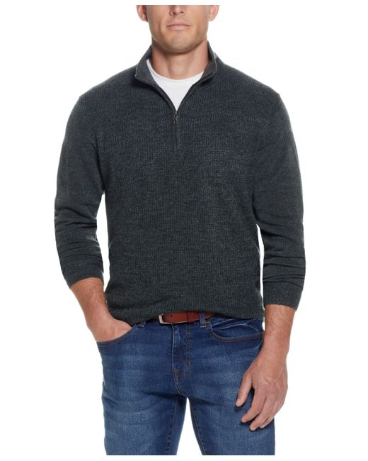 Weatherproof Vintage Soft Touch Textured Quarter-Zip Sweater