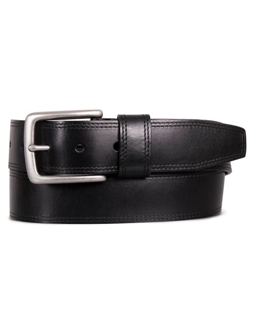 Lucky Brand Double Needle Stitched Leather Belt