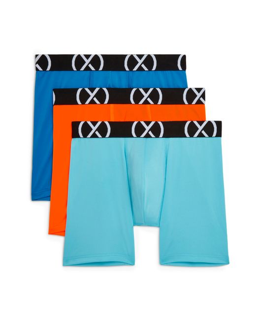 2(X)Ist Micro Sport 6 Performance Ready Boxer Brief Pack of 3 Shocking Orange Fis