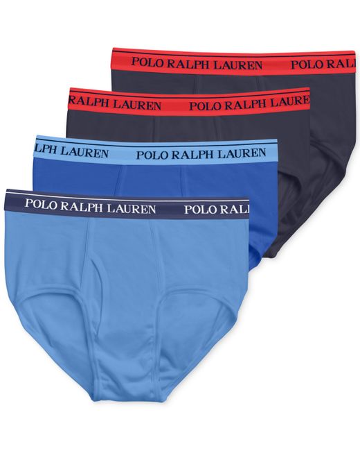 Polo Ralph Lauren 4-Pack. Classic-Fit Mid-Rise Briefs Rugby Royal Cruise Navy