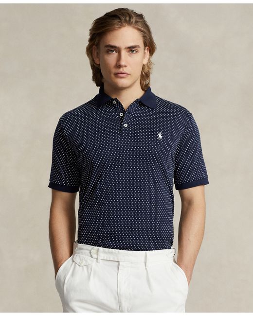 Polo Ralph Lauren Classic-Fit Dot Soft Cotton Polo Shirt refined Navy