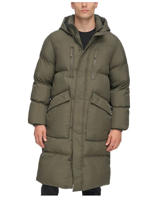 Dkny Quilted Hooded Duffle Parka