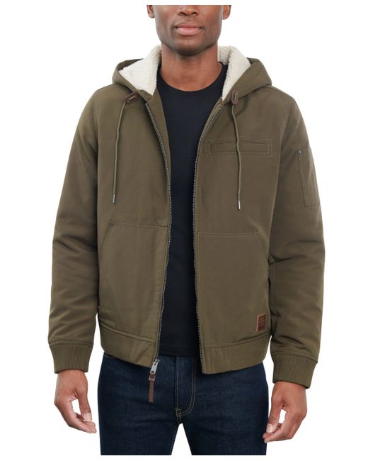 Lucky Brand Fleece-Lined Zip-Front Hooded Jacket