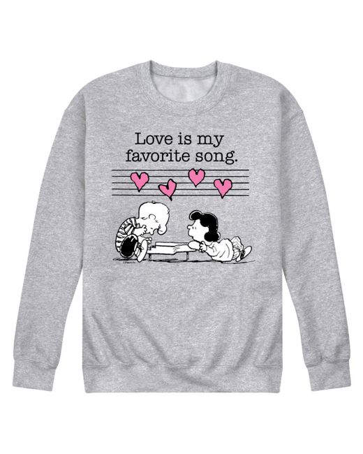 Airwaves Peanuts Love is Favorite Song Fleece Sweatshirt
