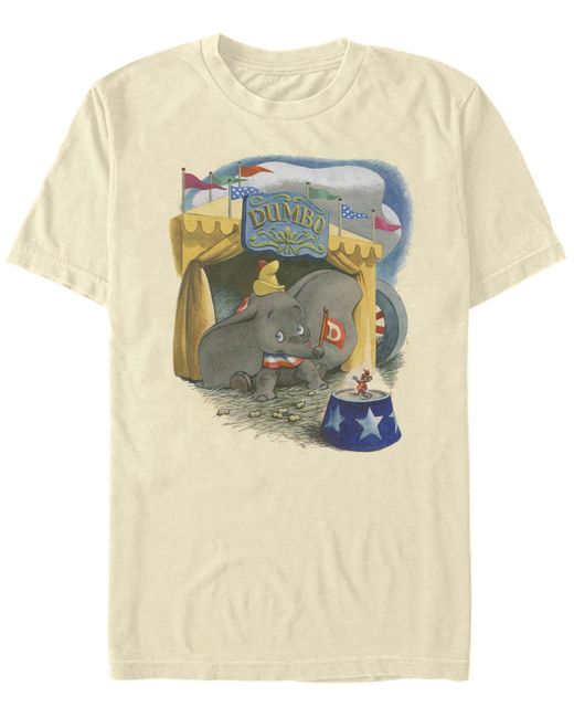 Fifth Sun Dumbo Illustrated Elephant Short Sleeve T-shirt