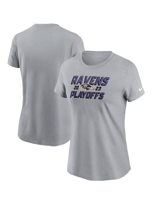 Nike Baltimore Ravens 2023 Nfl Playoffs Iconic T-shirt