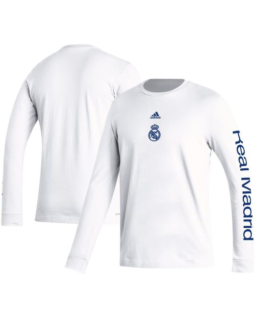 Adidas Real Madrid Team Crest Long Sleeve T-shirt