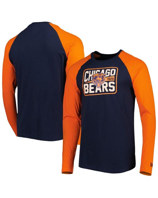 New Era Chicago Bears Current Raglan Long Sleeve T-shirt