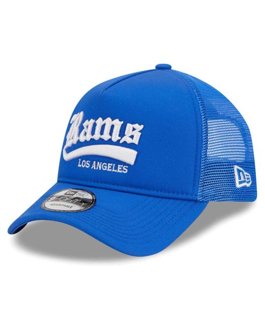 New Era Los Angeles Rams Caliber Trucker 9FORTY Adjustable Hat