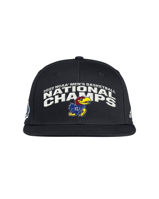 Fanatics adidas Kansas Jayhawks 2022 Ncaa Basketball Tournament March Madness National Champions Locker Room Adjustable Hat ncaa
