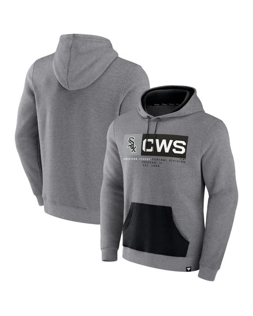 Fanatics Black Chicago White Sox Iconic Steppin Up Fleece Pullover Hoodie