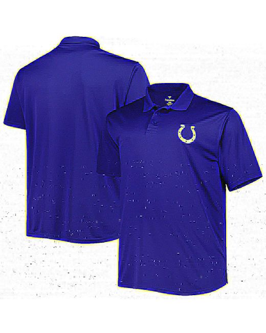 Fanatics Indianapolis Colts Big and Tall Birdseye Polo Shirt