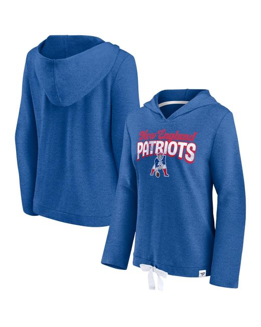 Fanatics New England Patriots First Team Cropped Lightweight Hooded Top