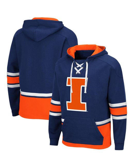 Colosseum Illinois Fighting Illini Lace Up 3.0 Pullover Hoodie