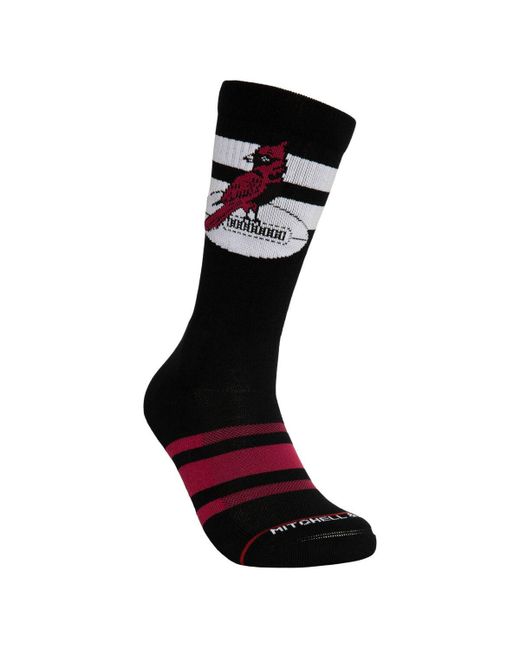 Mitchell & Ness and Arizona Cardinals Lateral Crew Socks Red