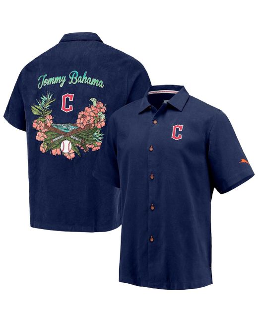 Tommy Bahama Cleveland Guardians Baseball Bay Button-Up Shirt
