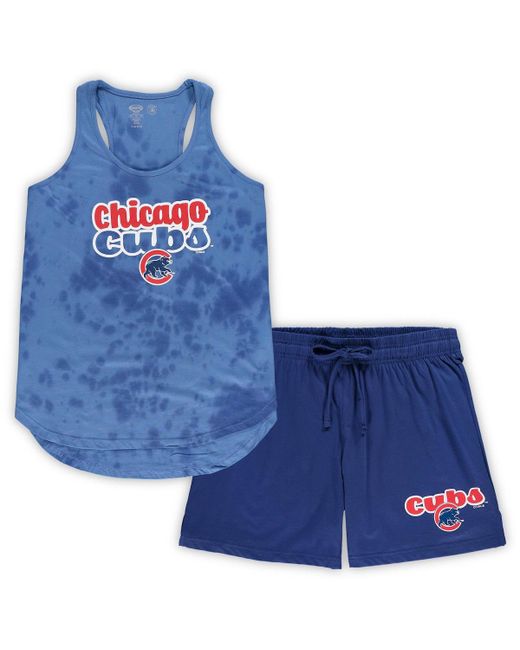 Concepts Sport Chicago Cubs Plus Cloud Tank Top and Shorts Sleep Set
