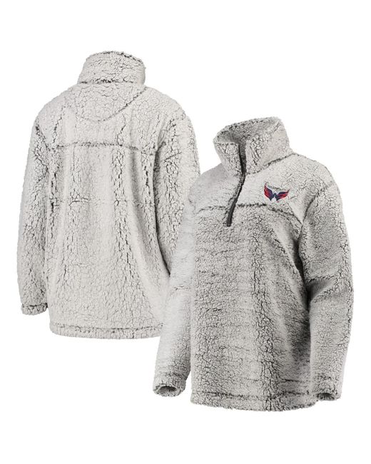 G-iii 4her By Carl Banks Washington Capitals Sherpa Quarter-Zip Pullover Jacket