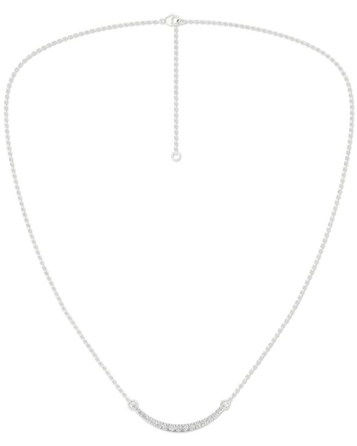 Forever Grown Diamonds Lab Grown Diamond Curved Bar Collar Necklace 1/2 ct. t.w. 16 2 extender