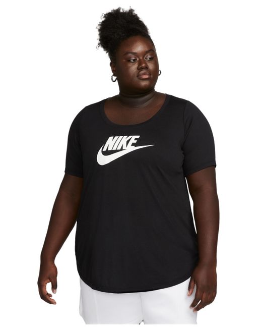 Nike Plus Sportswear Essential Curved-Hem Tunic Top white