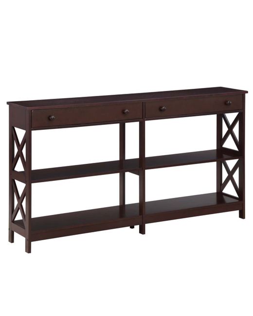 Convenience Concepts 60 Mdf Oxford 2 Drawer Console Table