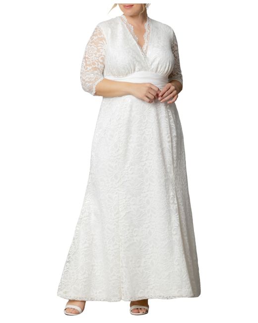 Kiyonna Plus Amour Lace Wedding Gown