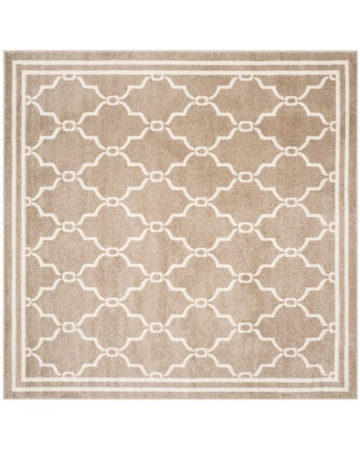 Safavieh Amherst AMT414 Wheat and 7 x Square Outdoor Area Rug