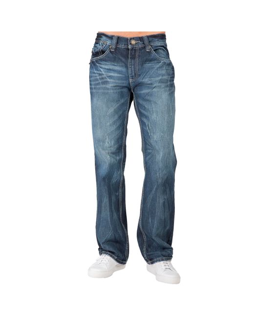 Level 7 Relaxed Straight Handcrafted Wash Premium Denim Signature Jeans
