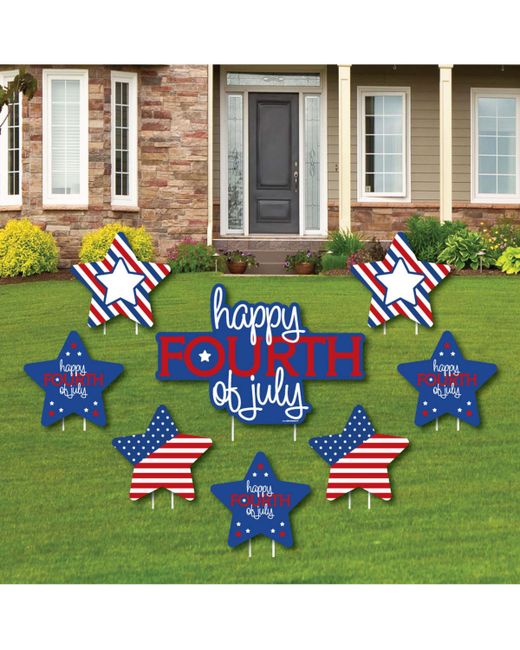 Big Dot Of Happiness 4th of July Outdoor Lawn Decor Independence Day Party Yard Signs Set 8