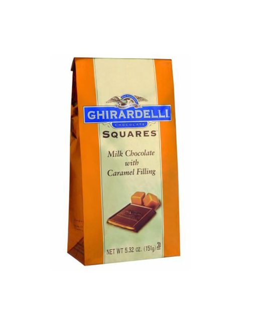 Ghirardelli Nature's Ghirardelli Chocolate Squares Milk with Caramel Filling 5.32-Ounce Case of 6