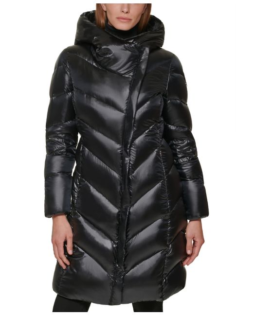Calvin Klein Faux-Fur-Lined Hooded Down Puffer Coat