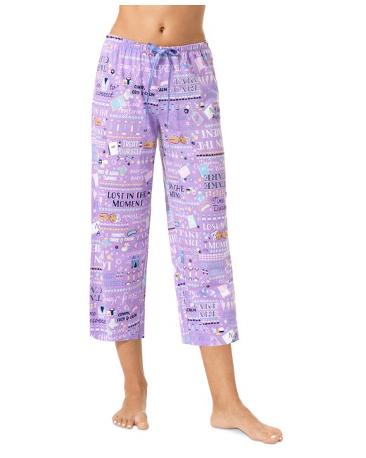 Hue Mantras Printed Capri Pajama Pants