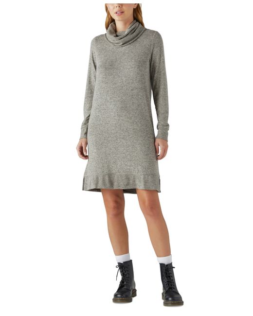 Lucky Brand Mock-Neck Sweater Dress