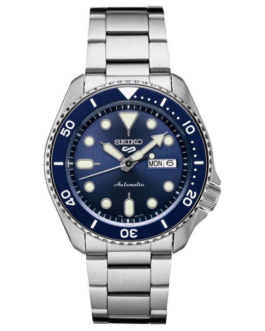 Seiko Automatic 5 Sports Stainless Steel Bracelet Watch 42.5mm